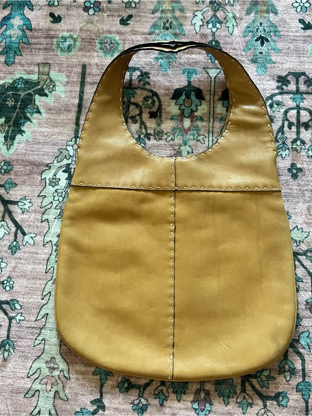 Vintage Vittadini Leather  Hobo Handbag